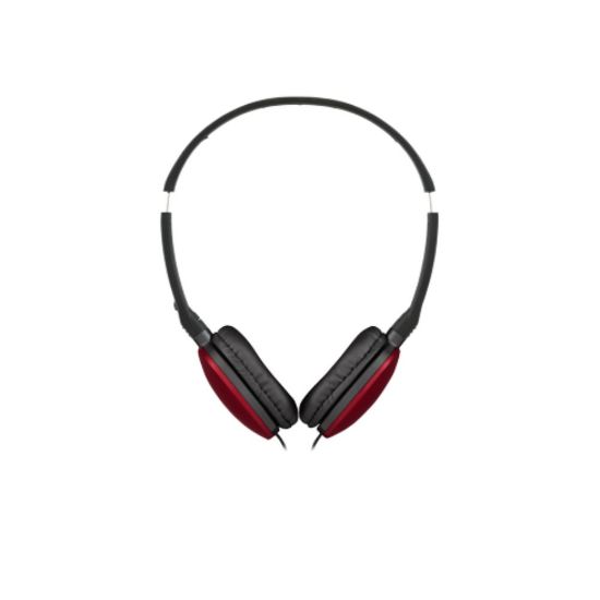 Image de Casque filaire supra-auriculaire léger et pliable avec télécommande et micro - JVC HA-S160M - Rouge