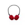 Image de Casque filaire supra-auriculaire léger et pliable avec télécommande et micro - JVC HA-S160M - Rouge