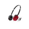 Image de Casque filaire supra-auriculaire léger et pliable avec télécommande et micro - JVC HA-S160M - Rouge