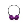 Image de Casque filaire supra-auriculaire léger et pliable avec télécommande et micro - JVC HA-S160M - Violet