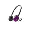 Image de Casque filaire supra-auriculaire léger et pliable avec télécommande et micro - JVC HA-S160M - Violet