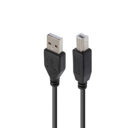 Picture of CÂBLE USB-A / USB-B 2.0, USB 2.0, M / M, NOIR, 1.8M