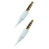 Image de CÂBLE JACK 3.5, STEREO, M / M, BLANC, 1.5M