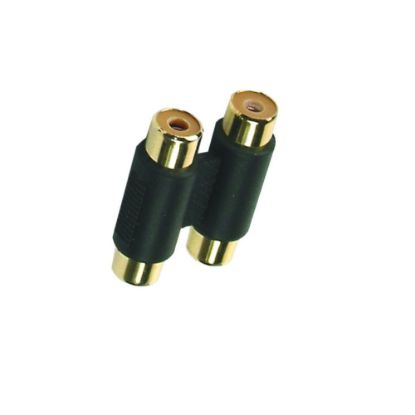 Picture of ADAPTATEUR 2 RCA / 2 RCA, F / F, NOIR