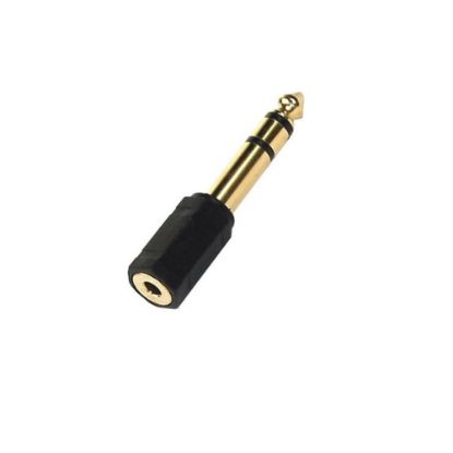 Picture of ADAPTATEUR JACK 6.35 / JACK 3.5, STEREO, M / F, NOIR