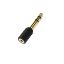 Image de ADAPTATEUR JACK 6.35 / JACK 3.5, STEREO, M / F, NOIR