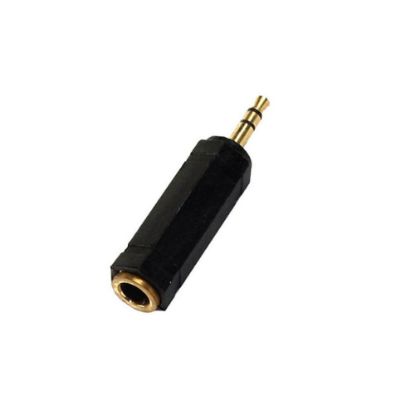 Picture of ADAPTATEUR JACK 6.35 / JACK 3.5, STEREO, F / M, NOIR