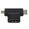 Image de ADAPTATEUR HDMI / HDMI MINI / HDMI MICRO, F / M / M, NOIR