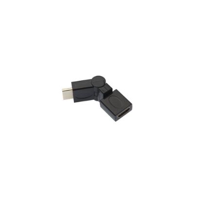 Image de ADAPTATEUR HDMI 1.4, COUDÉ, 360°, M / F, NOIR