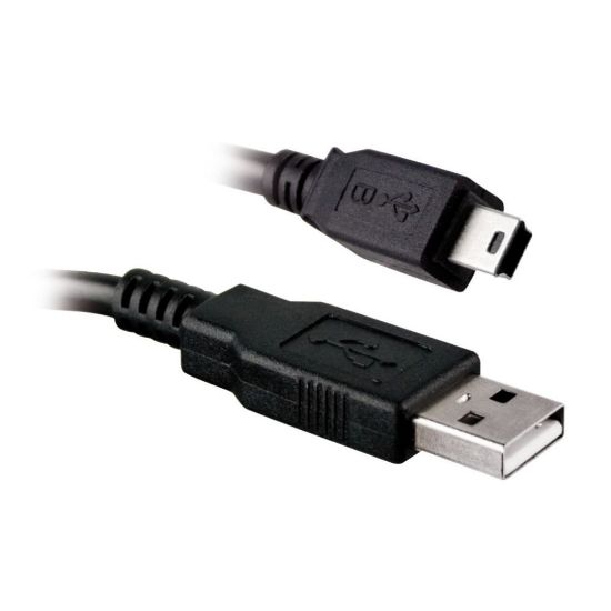 Image de CÂBLE USB-A / MINI-USB, USB 2.0, M / M, NOIR, 1.8M