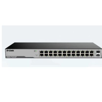 Image de Switch 24 Port Gigabit Unmanaged POE | 2 SFP ports 250 watts - D-Link DGS-F1024P