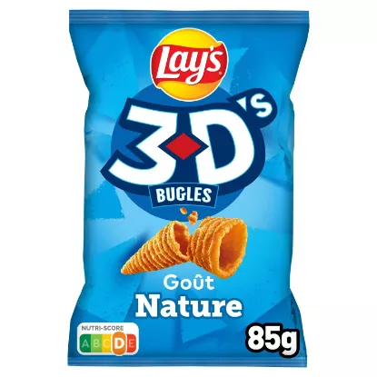 Biscuits Apéritifs Goût Nature BENENUTS 3D'S – Sachet de 85 g