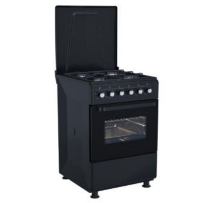 Picture of Cuisinière 50cm 4 foyers gaz - DeRosso NDR-5050FG4-B - Noir