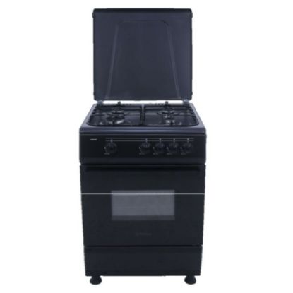 Picture of Cuisinière 60cm 4 foyers gaz, four électrique - Berklays BC664GFE4BK - Noir