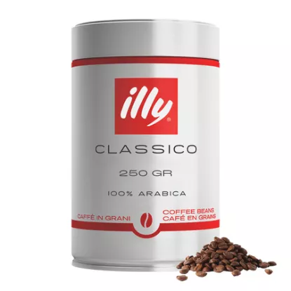 Illy Classico – Café en Grains 250g – Torréfaction Classique – Doux et Équilibré