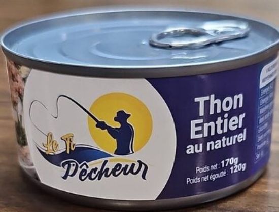 Thon entier naturel 170g – Le Ti Pêcheur
