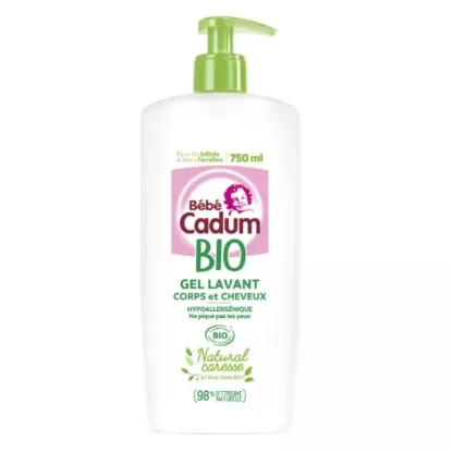 Gel Douche Lavant Corps Et Cheveux À L'Aloe Vera Bébé Bio CADUM