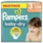 Couches Bébé Pampers Baby-Dry Taille 3, 6-10 kg, Mega Pack 124 couches