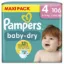 Couches Bébé Pampers Baby-Dry Taille 4, 9-14 kg, Mega Pack 106 couches