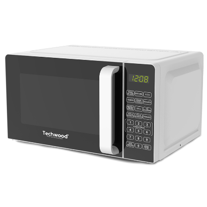 Micro-ondes TECHWOOD 20L avec Grill – 700W – 11 puissances – Contrôle digital & cuisson express