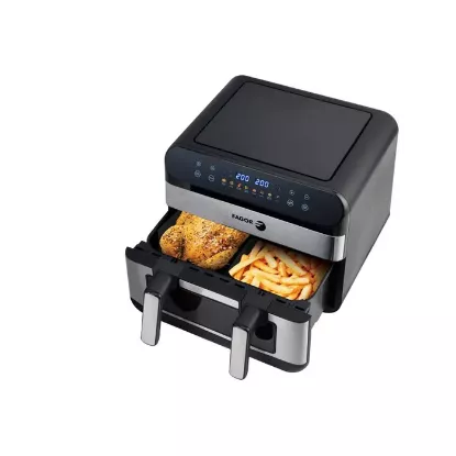 Friteuse Sans Huile FGF10 – Capacité 10 Litres – 2400W – Inox/Noir – Cuisson à air chaud