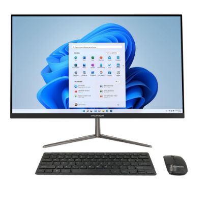 Ordinateur Tout-en-un THOMSON – 21,6" Full HD – Intel Celeron N4020 – 4 Go RAM – 128 Go SSD – Windows 11 + Office 365 – Wi-Fi AC – Clavier/Souris inclus