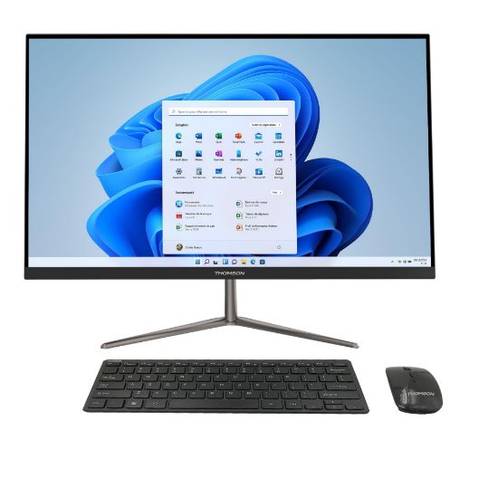 Ordinateur Tout-en-un THOMSON – 21,6" Full HD – Intel Celeron N4020 – 4 Go RAM – 128 Go SSD – Windows 11 + Office 365 – Wi-Fi AC – Clavier/Souris inclus