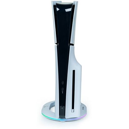 Socle vertical avec rétroéclairage RGB pour PS5 Slim – 2 ports USB – Pieds antidérapants – Câble inclus