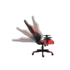 Image de Fauteuil Gamer RALLY – Ergonomique – Dossier haut réglable – Accoudoirs 2D – Coussin lombaire et appui-tête – Noir/Rouge