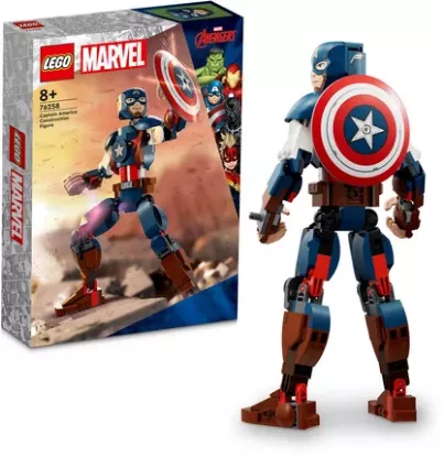 LEGO® Marvel Super Heroes 76258 – Figurine articulée Captain America™ – Dès 8 ans