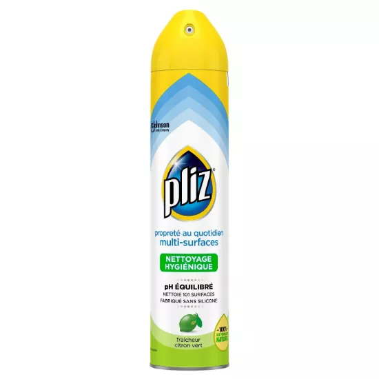 Nettoyant Multi-Surfaces PLIZ — Fraîcheur Citron Vert — 250 ml