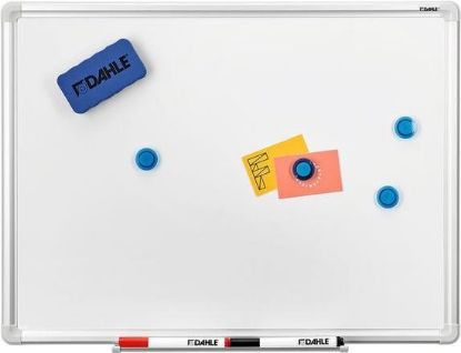 Tableau Blanc Laqué 90 x 120 cm — Effaçable à sec — Encadrement Aluminium — Avec auget et kit de fixation