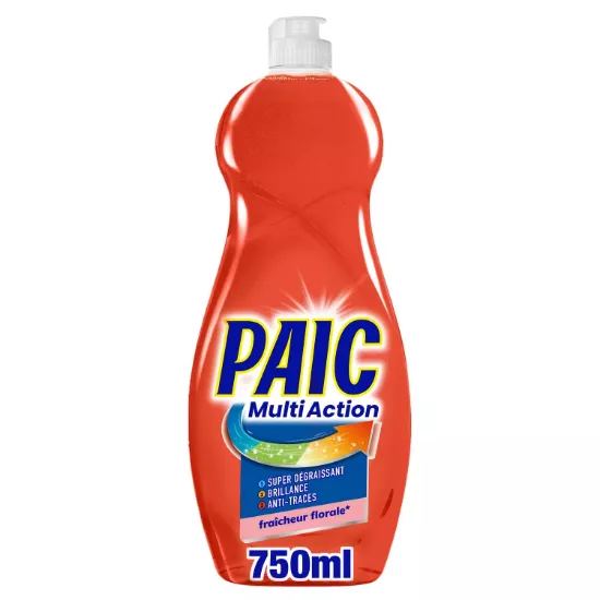 Liquide Vaisselle Multi Action Fraîcheur Florale PAIC - 750mL