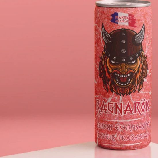 Picture of Boisson énergisante Ragnarok Fraise/Kiwi 250ml
