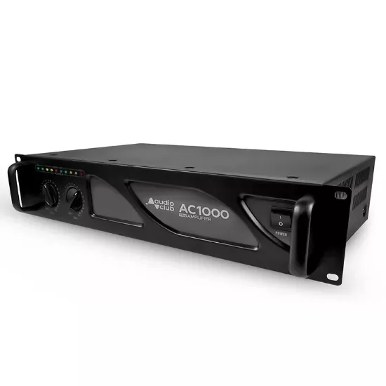 Amplificateur sono AUDIO CLUB AC1000 – 2 × 500 W – 4 canaux stéréo – USB/MP3