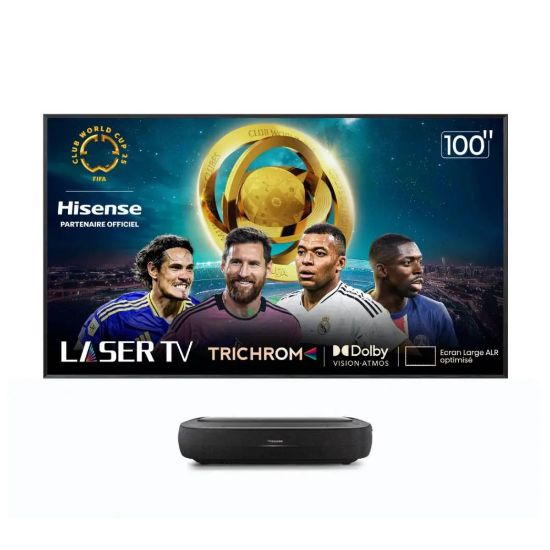 Picture of Hisense L9H Laser TV Trichroma 100″ – Projecteur Ultra-Court 4K HDR, Dolby Vision & Atmos, Google TV, écran ALR inclus