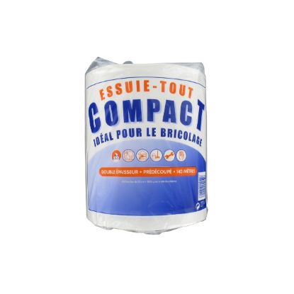 Essuie-tout compact idéal pour le bricolage - Double épaisseur prédécoupé - 140m