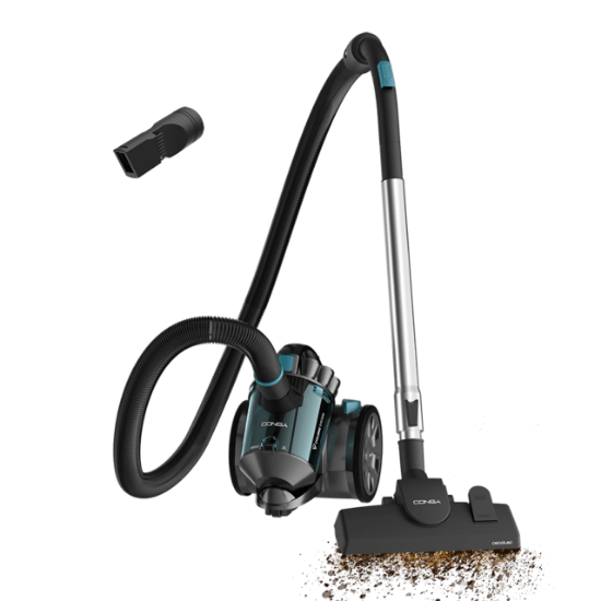 Aspirateur Sans Sac CECOTEC Conga Rockstar Cyclonic X-Treme – 800 W, 2 L, 26 kPa, Léger et Compact