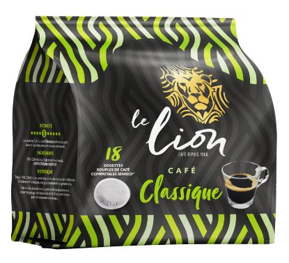 Sachet de Dosettes LE LION 100% Arabica 7g x 18 - compatibles Senseo