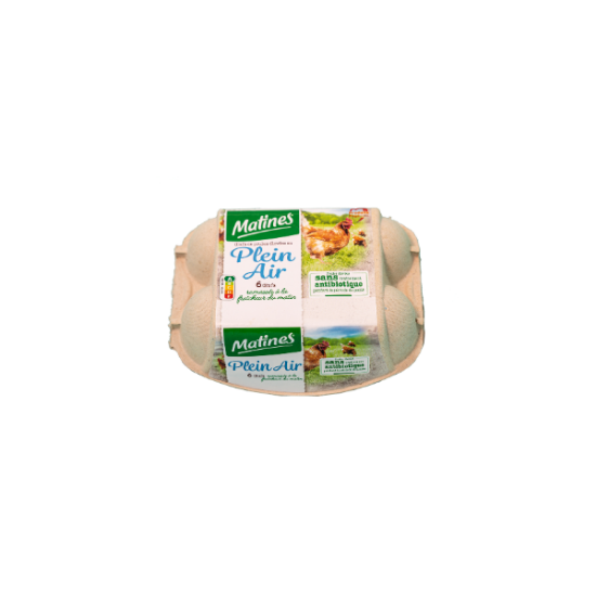 MATINES – 6 Oeufs Plein Air – Gros Calibre