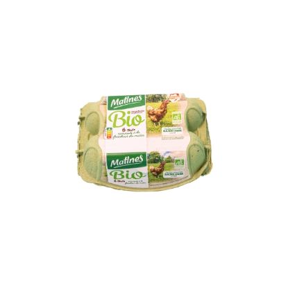 MATINES – 6 Oeufs Bio – Moyen/Gros Calibre