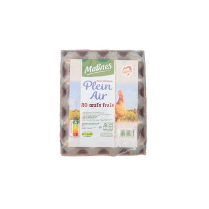 MATINES – 20 Oeufs Frais Plein Air – Produit Pays Réunion