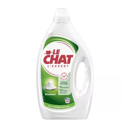 Lessive liquide Le Chat Expert Bicarbonate , 1,98L , 44 lavages