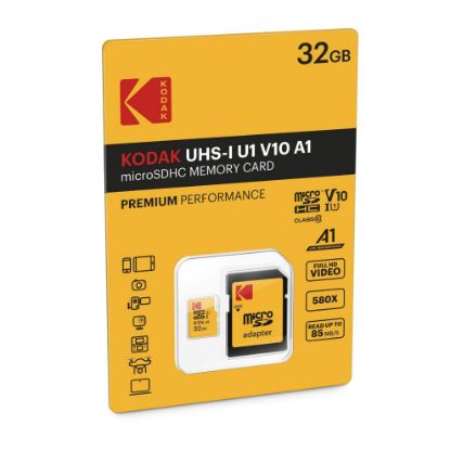 Carte MicroSD 32 Go – Kodak HC UHS-I U3 V30 – Classe 10