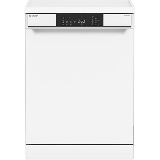 Lave-vaisselle SHARP QW-NA1DF45EW – 15 couverts, 45 dB, 5 programmes, Blanc