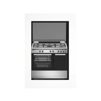 Belford BF-502I – Gazinière Butanette Inox 5 Foyers (Wok) – Four Gaz – 60×90×80 cm