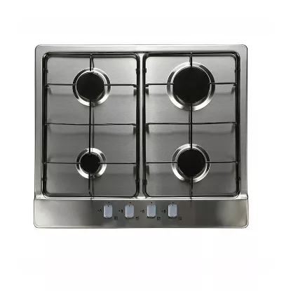 Plaque de cuisson gaz inox – 4 feux avec triple wok - KRYSTER KINO4GIF
