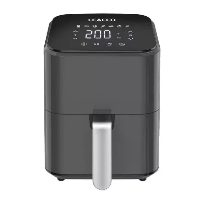 Friteuse sans huile 3,5 L – 1200 W – 7 programmes – Noir/Gris - 7Line Leacco AF010