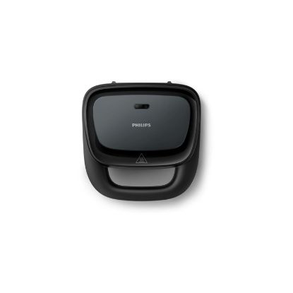 Philips HD2331/90 Series 3000 – Appareil à croque-monsieur 750 W – Plaques triangulaires anti-adhésives – Noir