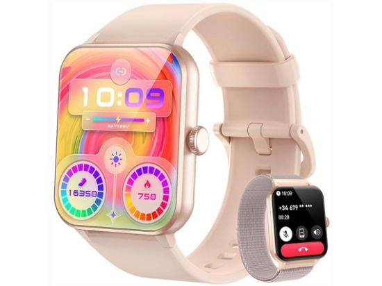 Montre connectée Blackview R50 – Rose – 1,85″ – Appels Bluetooth & 100+ modes sport
